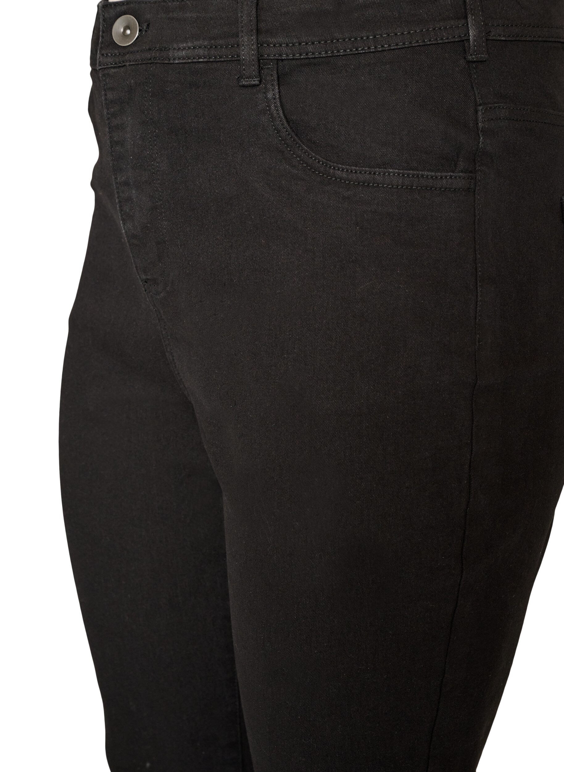 ZizziHoch taillierte Jeans mit Bootcut, Schwarz, Packshot image number 2