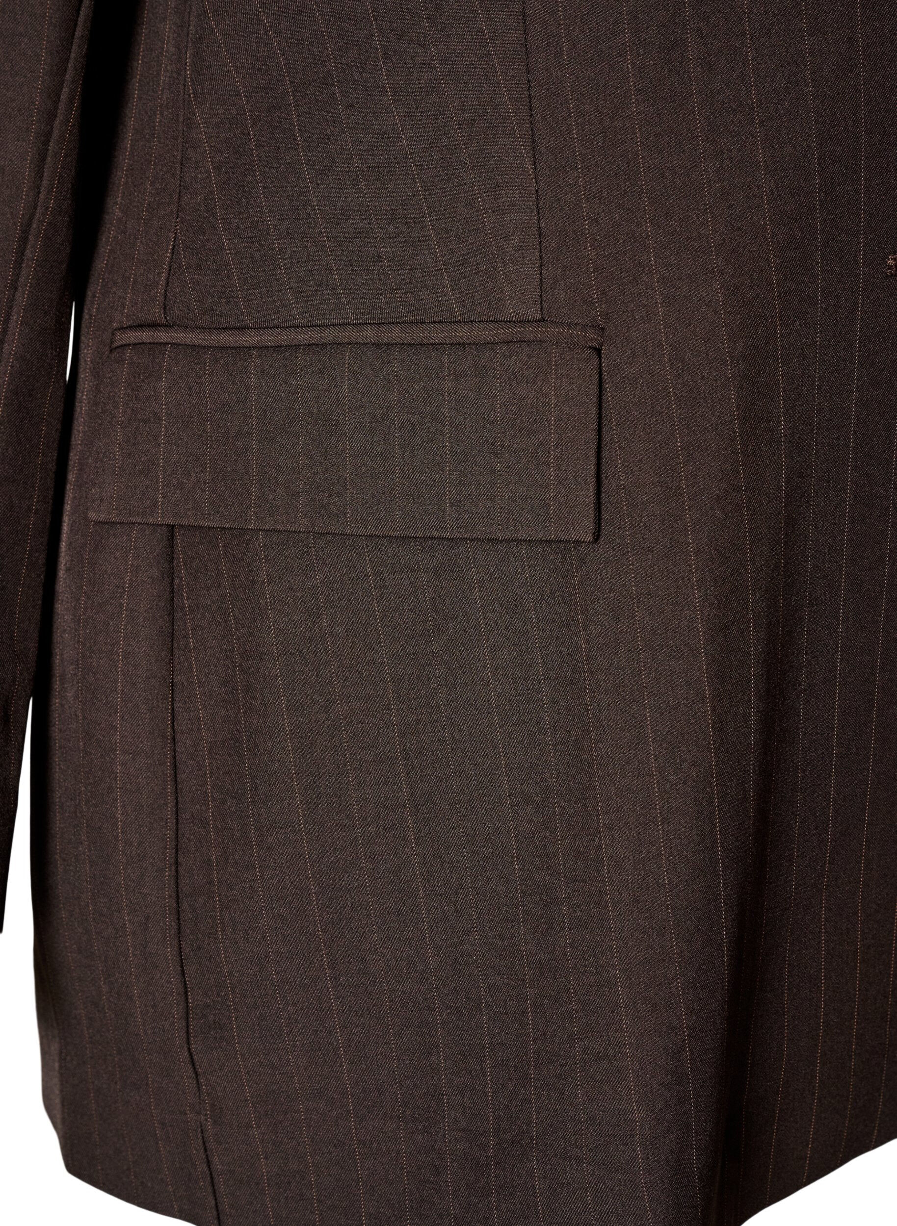 ZizziBlazer mit Taschen und Schlitzen, Braun, Packshot image number 3