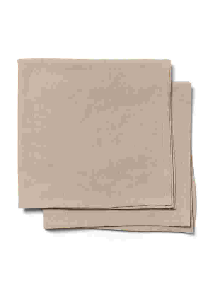 2er-Pack Servietten aus Baumwolle, Oxford Tan, Packshot image number 1