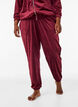 Lockere Hose aus Velours, Rot, Model image number 2