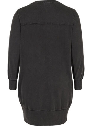 Sweatkleid aus Baumwolle, Grey, Packshot image number 1