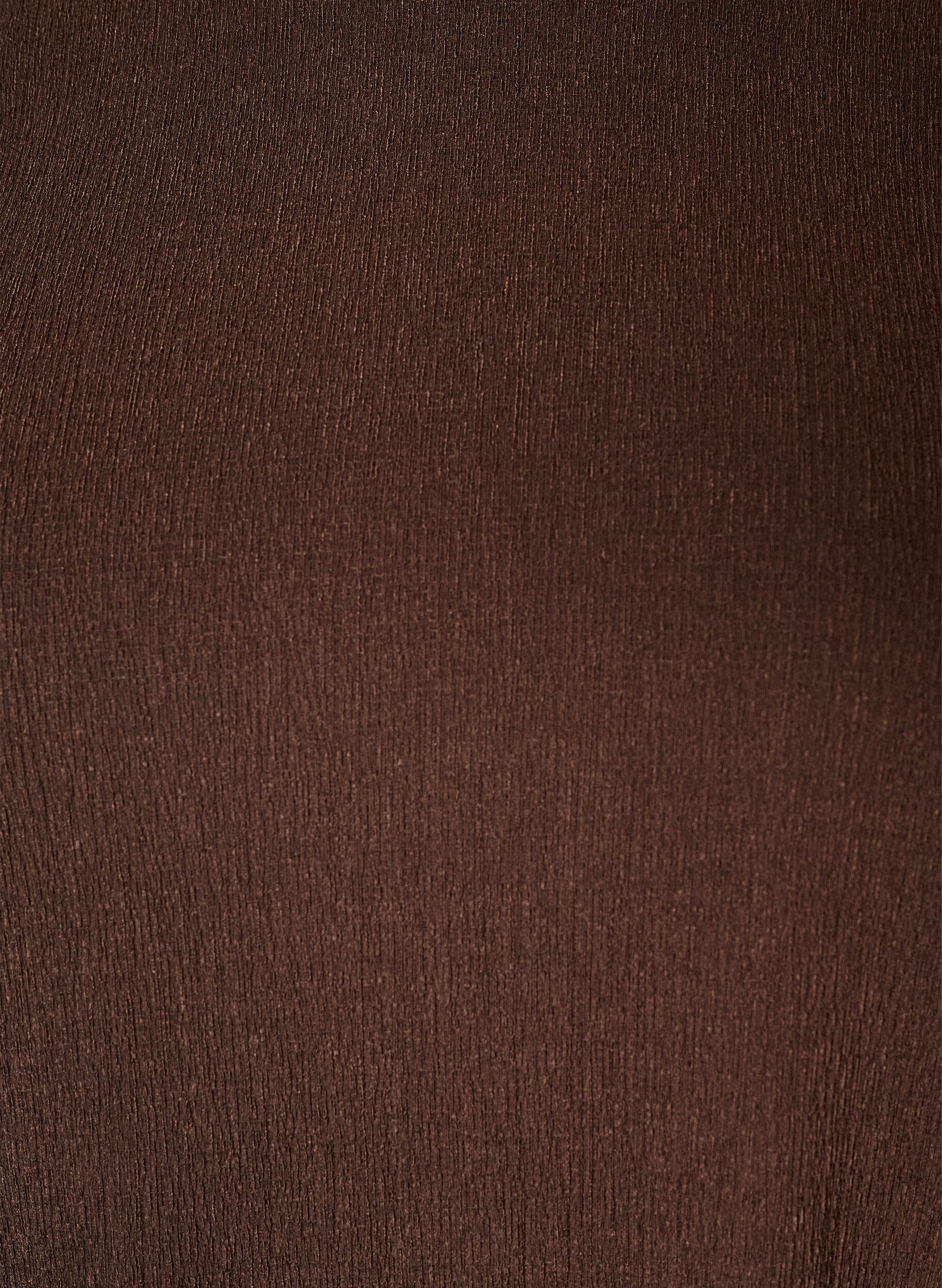 ZizziJerseybluse mit asymmetrischem Spitzenbesatz, Braun, Packshot image number 2