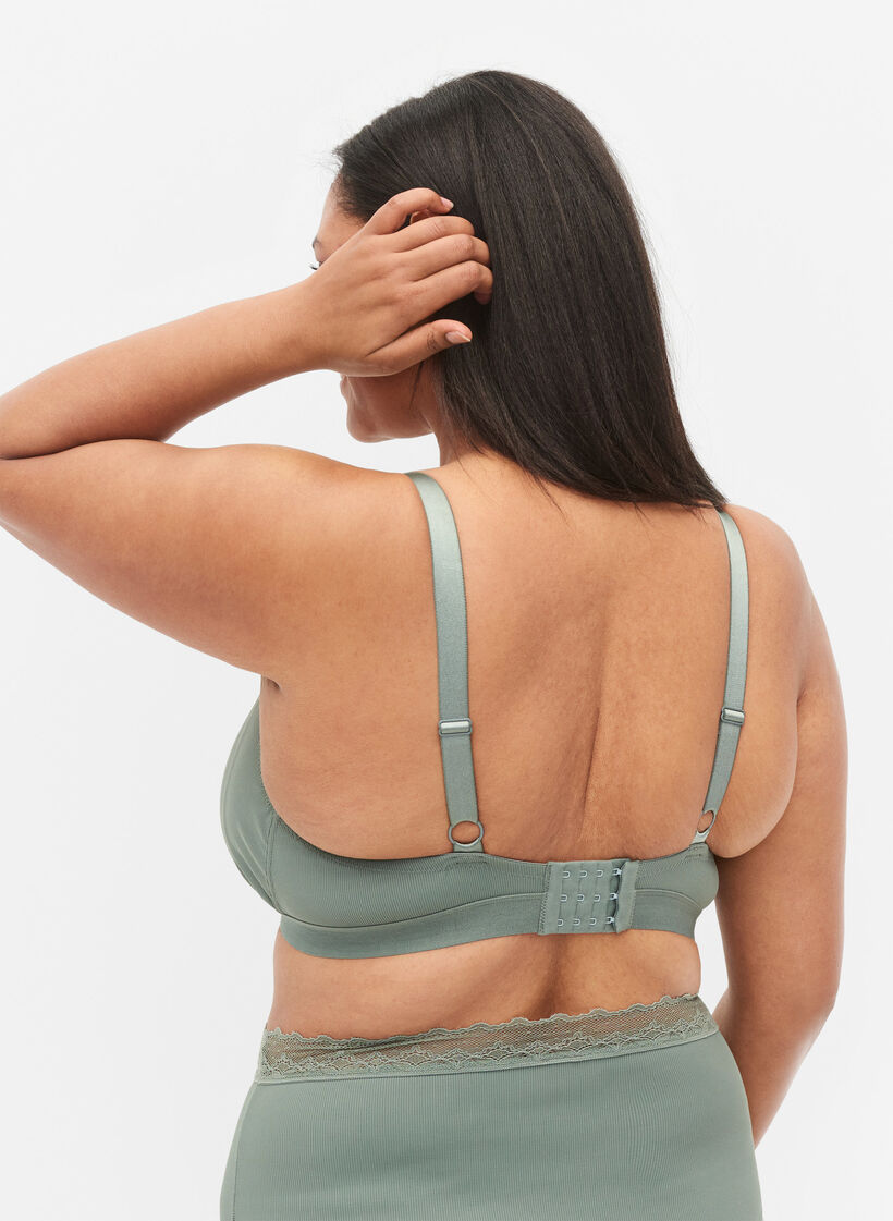 Gerippter BH mit Spitze, Laurel Wreath Ass, Model image number 1