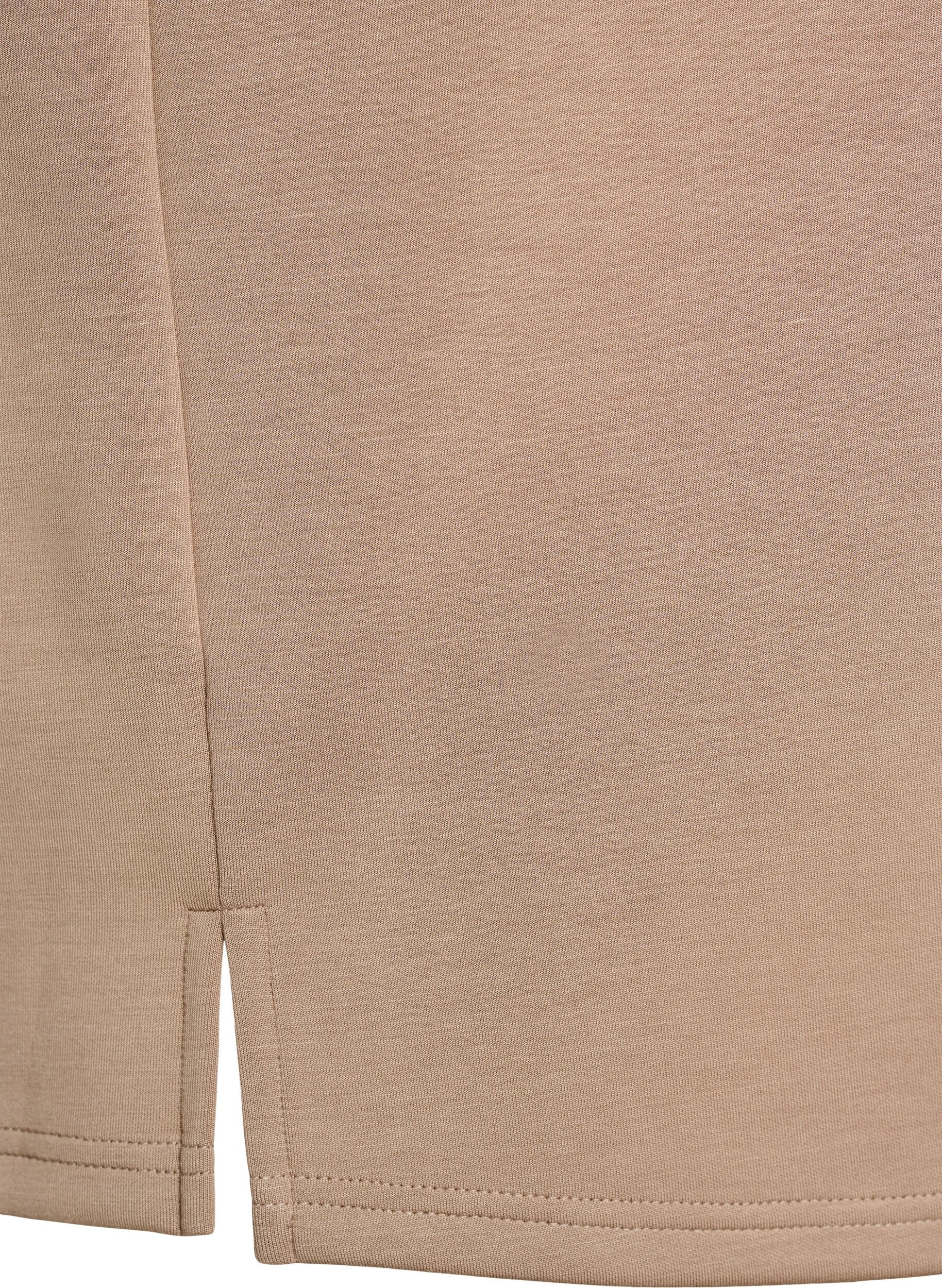 Zizzi Lockeres T-Shirt mit Halbarm, Beige, Packshot image number 3