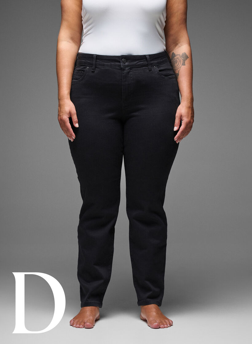 Slim fit Jeans mit normaler Taille, Black, Model image number 8