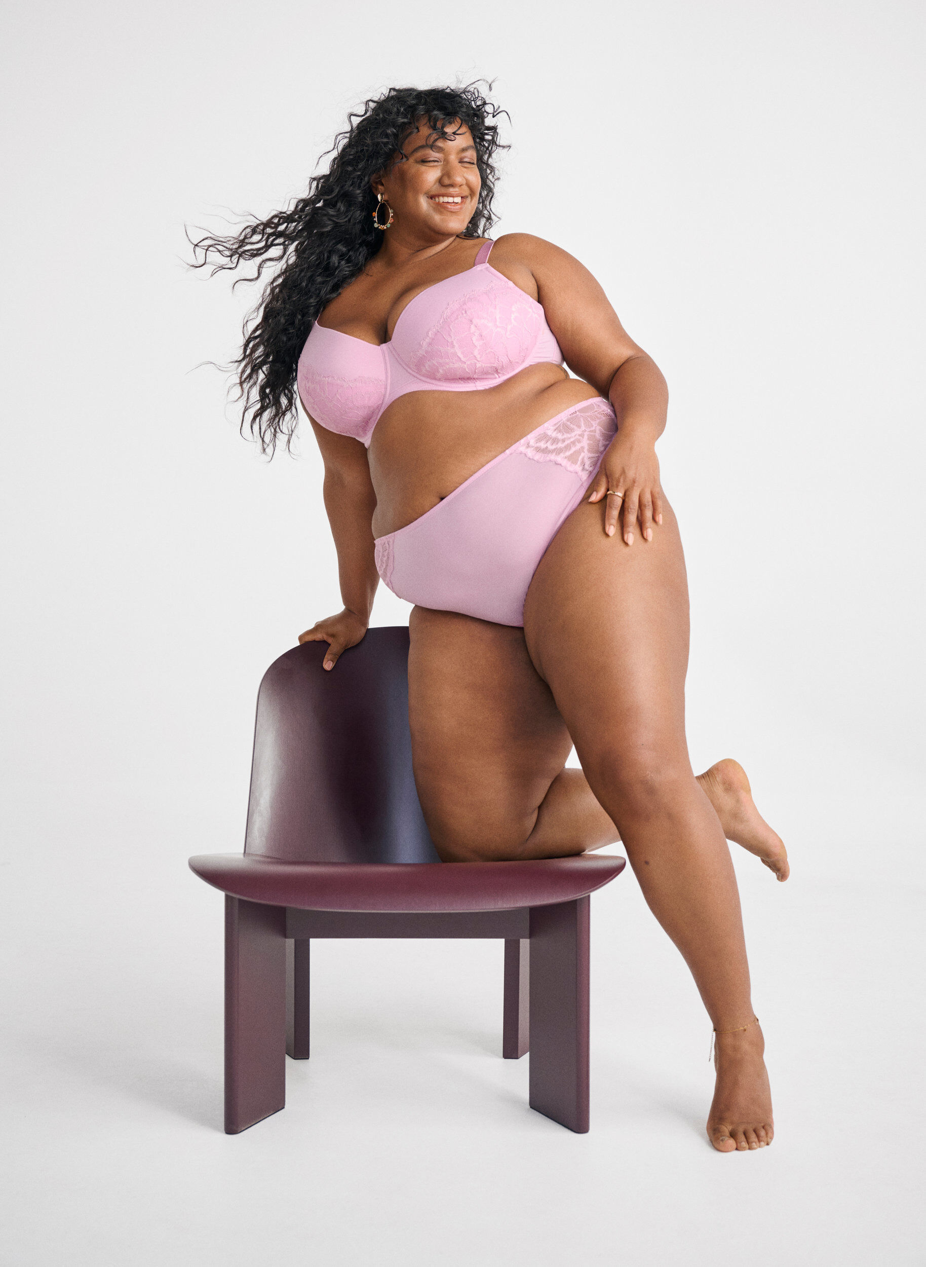 Zizzi String aus Spitze und Mikrofaser, Rot, Image image number 0