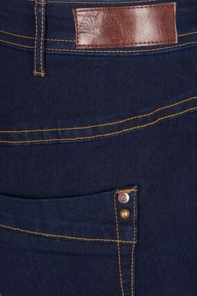 Slim Fit Vilma Jeans mit hoher Taille, Dk blue rinse, Packshot image number 3