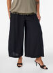 Culottes aus Viskose mit hoher Taille und weiten Beinen, Schwarz, Model image number 2
