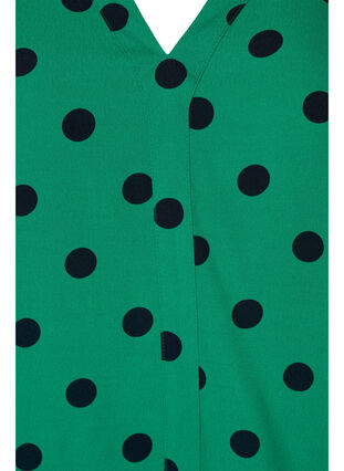 Viskosebluse mit Punktmuster, Jolly Green dot AOP, Packshot image number 2