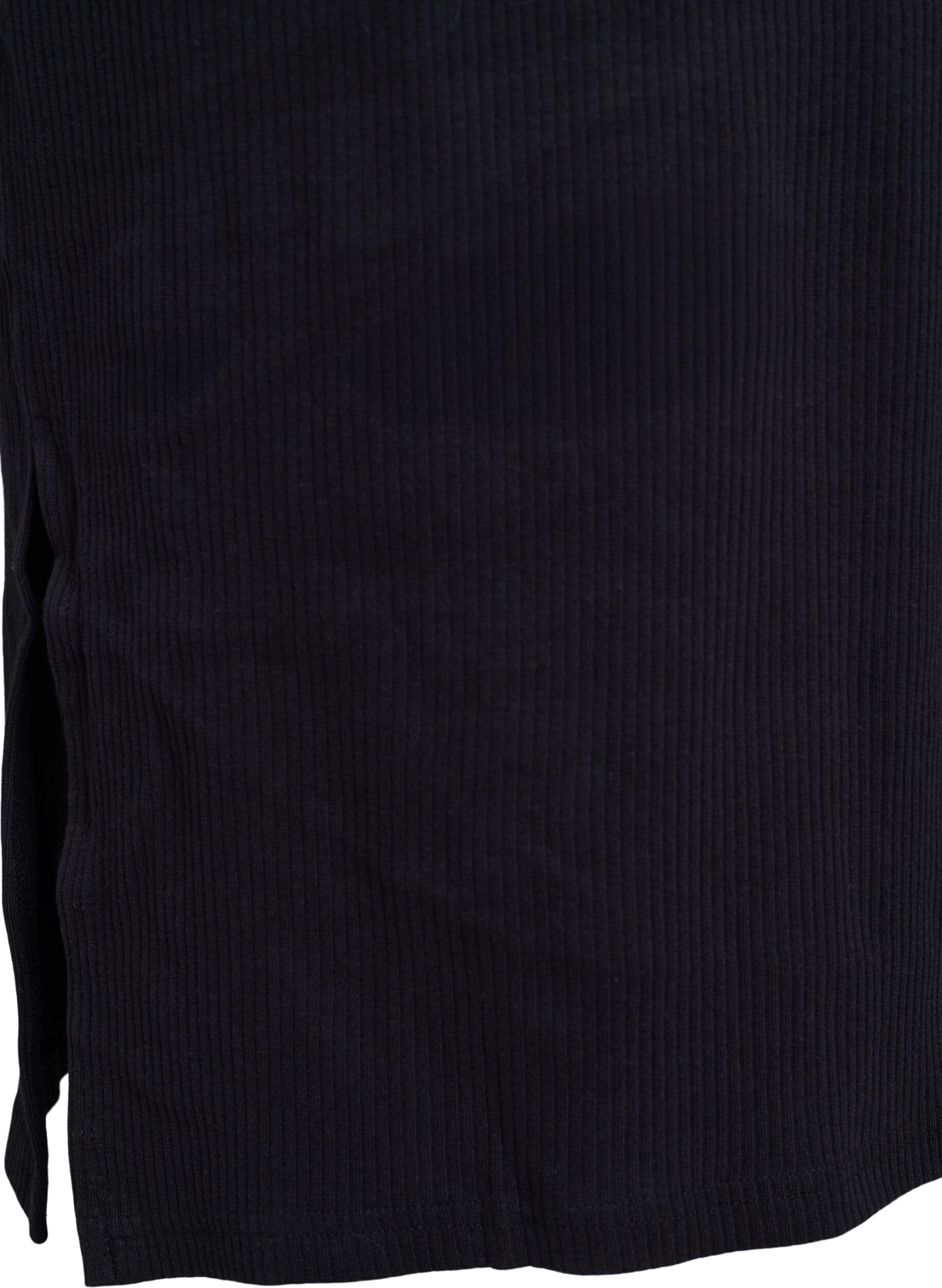 Zizzi Maxikleid aus Jersey mit kurzen &Auml;rmeln, Schwarz, Packshot image number 3