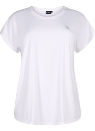 Kurzärmliges Trainings-T-Shirt, Bright White, Packshot image number 0