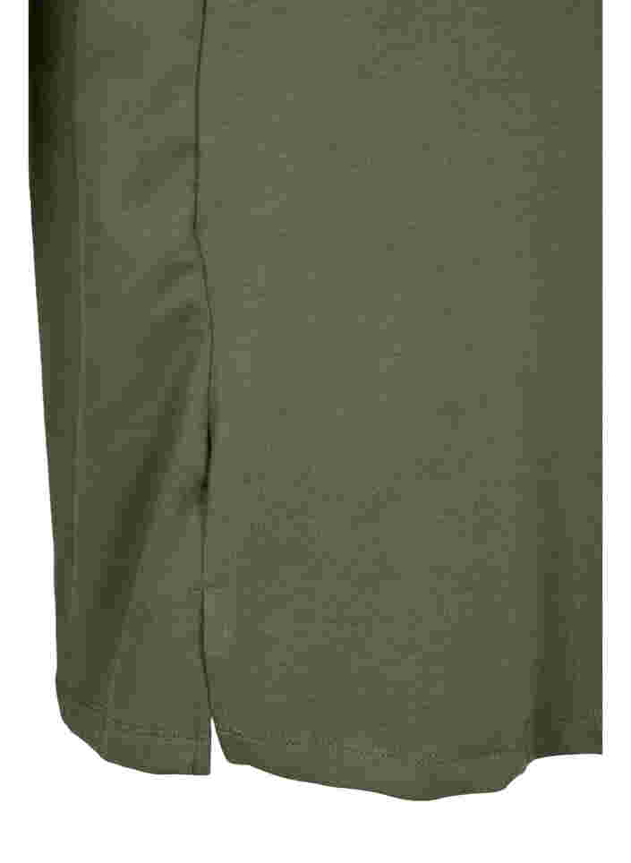 Sweatshirtkleid mit kurzen Ärmeln und Schlitzen, Thyme, Packshot image number 3