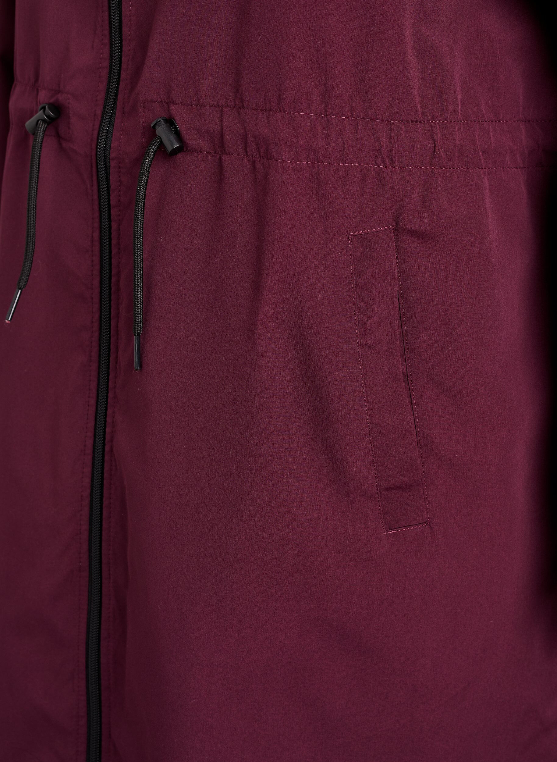 Zizzi FLASH - Leichter Parka mit Kapuze, Rot, Packshot image number 3