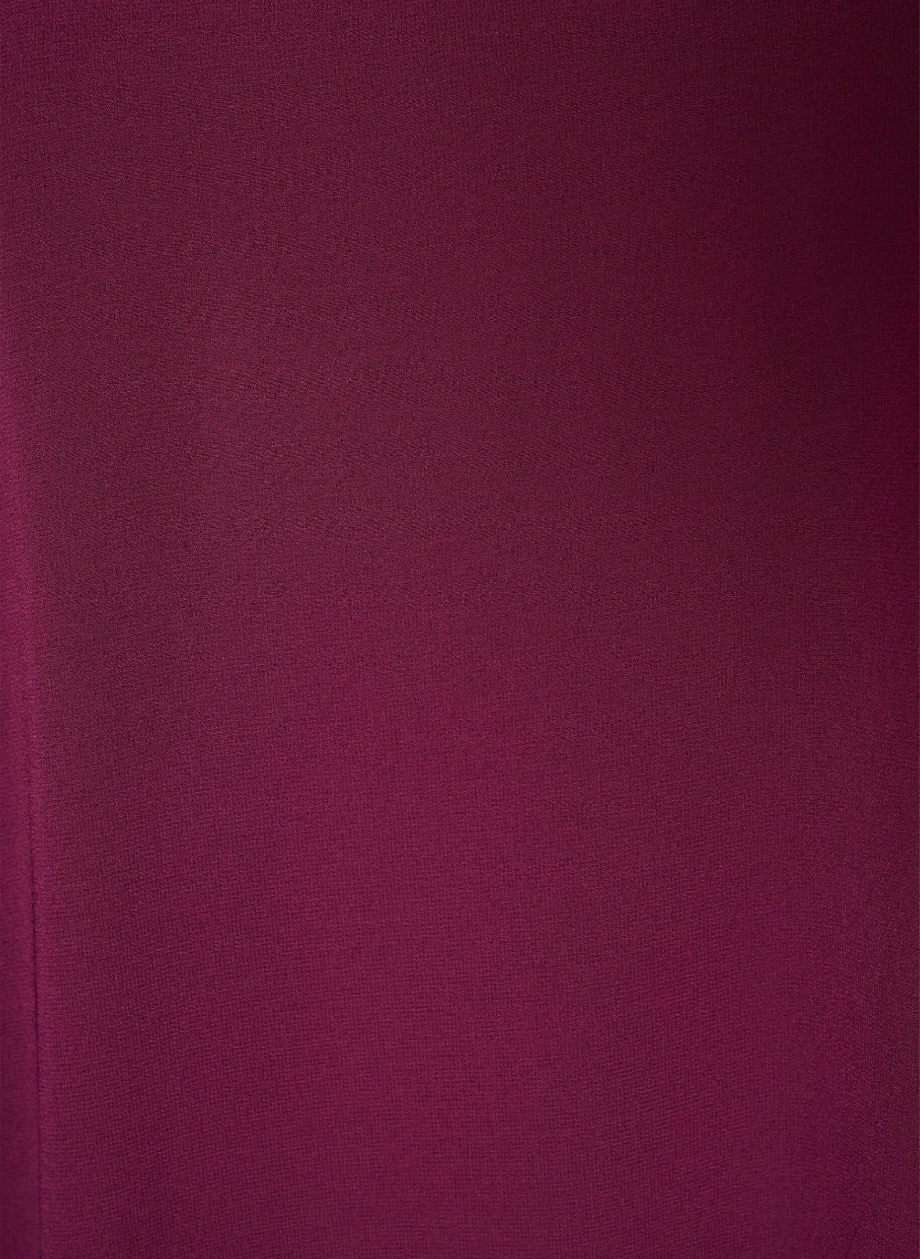 ZizziKurzes Chiffonkleid mit V-Ausschnitt, Lila, Packshot image number 2