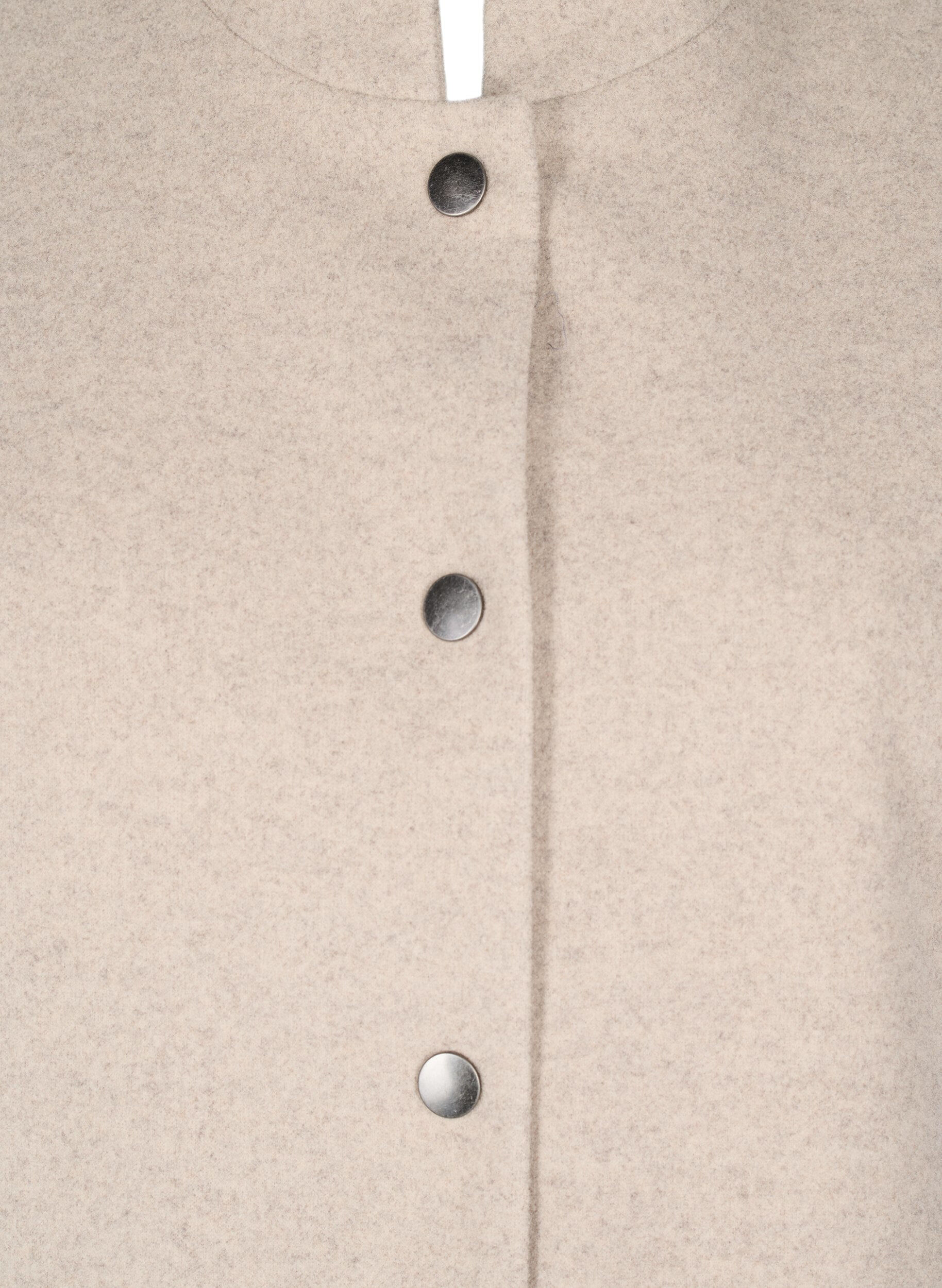 Zizzi Cape-Jacke in Wolloptik mit kurzen &Auml;rmeln, Simply Taupe Mel., Packshot image number 2