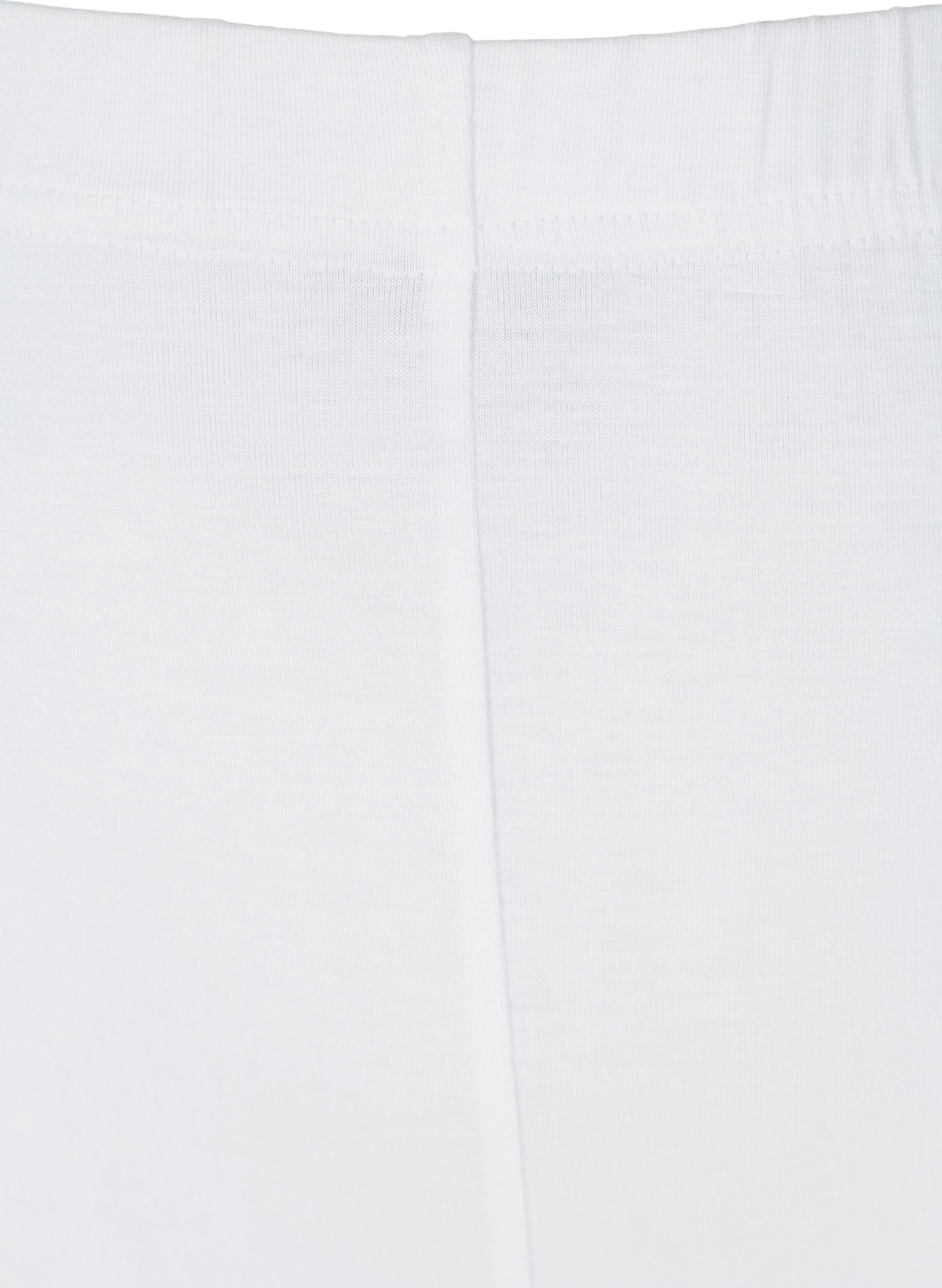 Zizzi Basic 3/4-Leggings , Bright White, Packshot image number 2