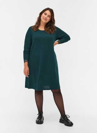 Kleid mit langen Ärmeln, Ponderosa Pine, Model image number 3