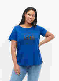 Baumwoll-T-Shirt mit Frontprint, Surf the web MADE, Model