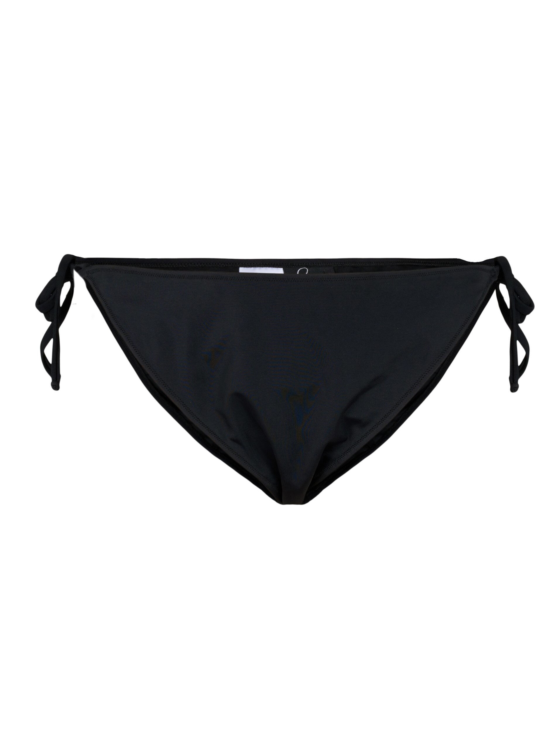 Zizzi Bikinislip mit Bindeb&auml;ndern, Black, Packshot image number 0