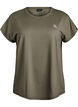 Einfarbiges Trainings-T-Shirt, Gr&uuml;n, Packshot image number 0