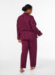 Baumwoll-Pyjamahose mit hohem Bund, Rot, Model image number 1