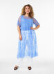 Midikleid aus transparenter Spitze mit kurzen &Auml;rmeln, lila, Model image number 0