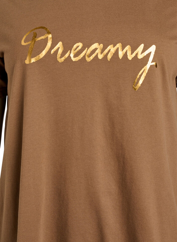 T-Shirt mit Print, Braun, Packshot image number 2