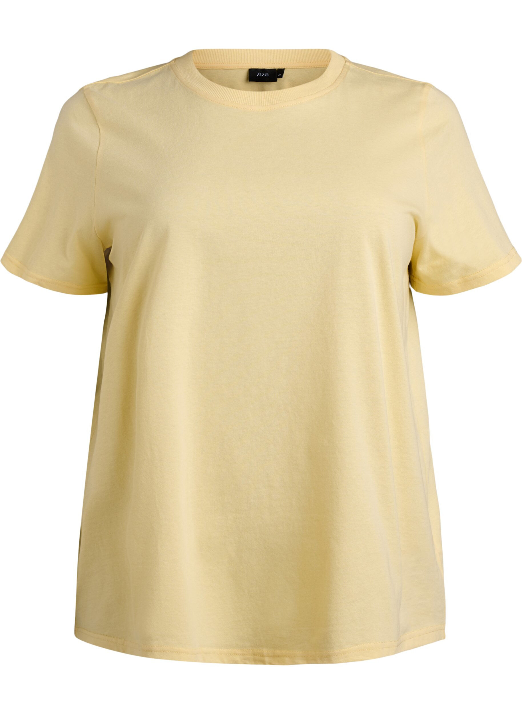 Basic-T-Shirt aus Baumwolle mit Rundhalsausschnitt