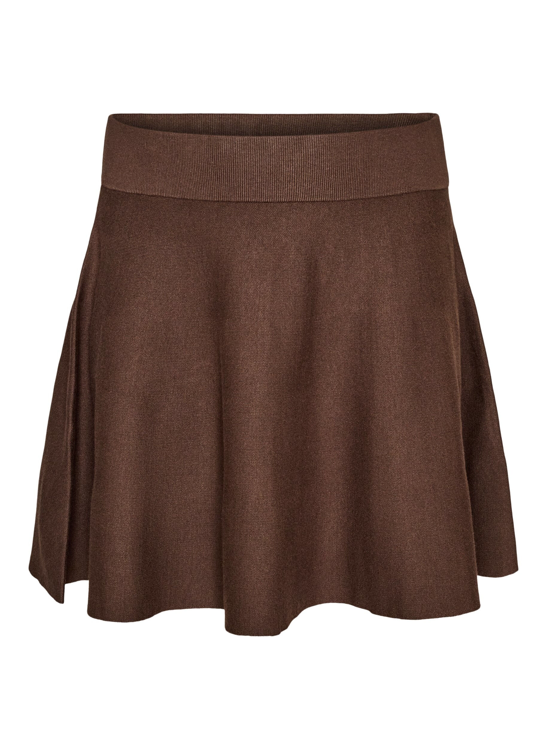 Kurzer Strickrock in A-Linie