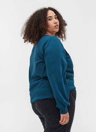 Sweatshirt mit Rundhalsausschnitt und langen Ärmeln, Reflecting Pond, Model image number 1