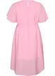 Kn&ouml;chellanges Kleid mit Fl&uuml;gel&auml;rmeln und Bindeg&uuml;rtel, Pink, Packshot image number 1