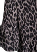 Kurzes A-Linien-Kleid mit Leopardenmuster, Grau, Packshot image number 3