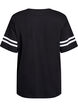 Sportliches Oversize-College-T-Shirt, Schwarz, Packshot image number 1