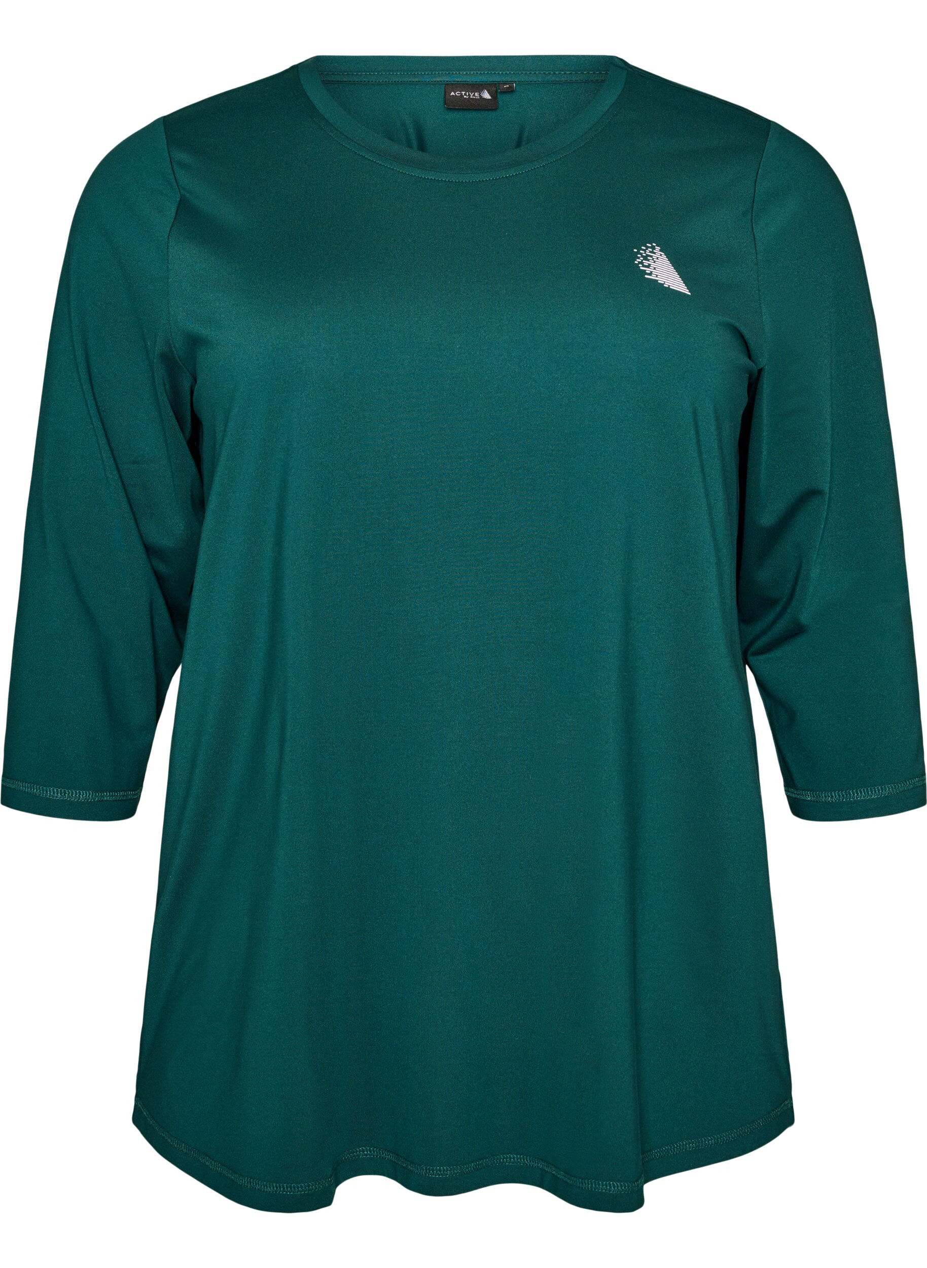 ZizziTrainingsshirt mit 3/4-&Auml;rmeln, Gr&uuml;n, Packshot image number 0