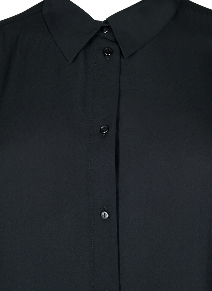 Klassische Bluse mit langen Ärmeln, Black, Packshot image number 2