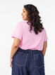 T-Shirt mit Knopfleiste, Pink, Model image number 2