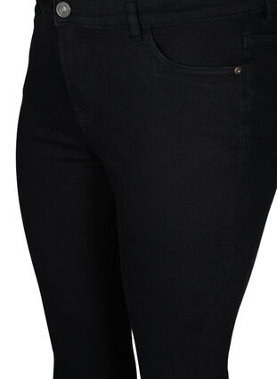 Aktionsartikel - Cropped Amy Jeans mit Schlitz, Black, Packshot image number 2