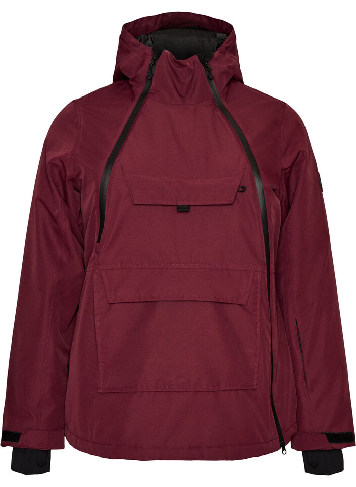 Funktioneller Ski-Anorak mit Kapuze, Rot, Packshot image number 0