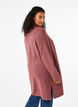 FLASH - Gerippter Cardigan mit Schlitzen, Rose Brown Melange, Model image number 1