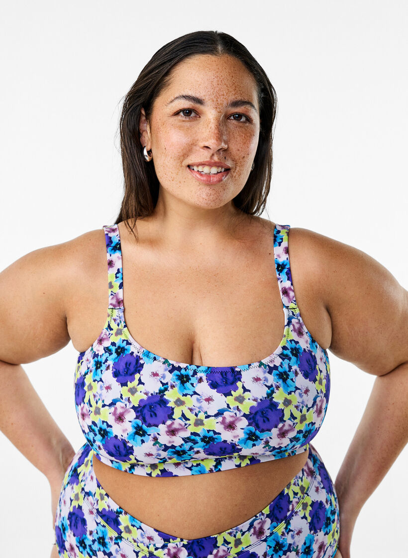 Bikinioberteil mit verstellbaren Trägern, Lila, Model image number 0