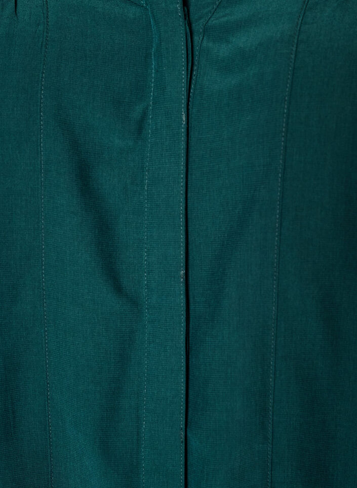 Bluse mit R&uuml;schenkragen und Raffung, Gr&uuml;n, Packshot image number 2