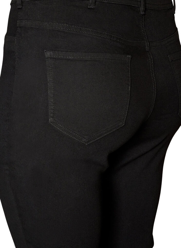Amy Super Slim Fit Jeans mit hoher Taille, Schwarz, Packshot image number 3