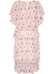 Maxikleid mit R&uuml;schen-Volants und abnehmbarem Cape, Wei&szlig;, Packshot image number 1