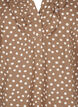 Gepunktete Baumwollbluse mit 3/4-Arm, Coca Mocha Dot , Packshot image number 2