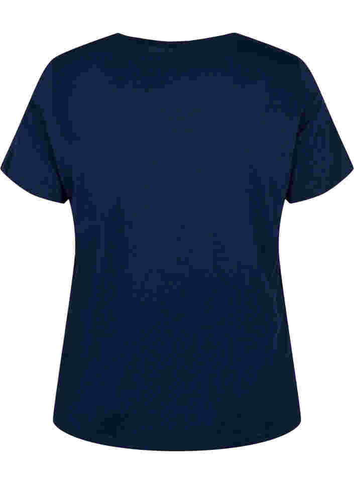 Weihnachts-T-Shirt aus Baumwolle, Navy Blazer Wine, Packshot image number 1