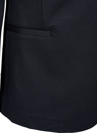 Schlichter Blazer mit Knopfverschluss, Black, Packshot image number 3