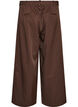 Nadelstreifenhose mit Strasssteinen und weitem Bein, Braun, Packshot image number 1
