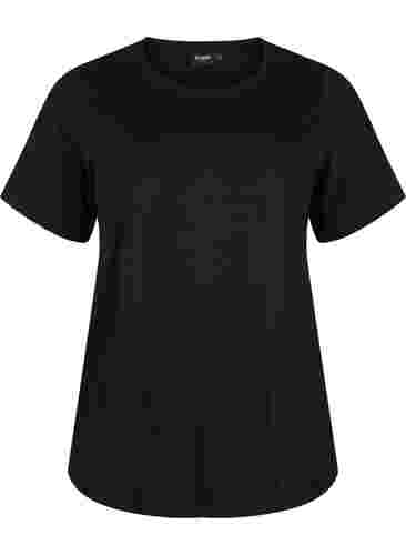 FLASH - 2er-Pack T-Shirts mit Rundhalsausschnitt, Black/Black, Packshot image number 2