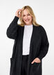Lange Strickjacke mit Taschen, Dark Grey Melange, Model image number 2