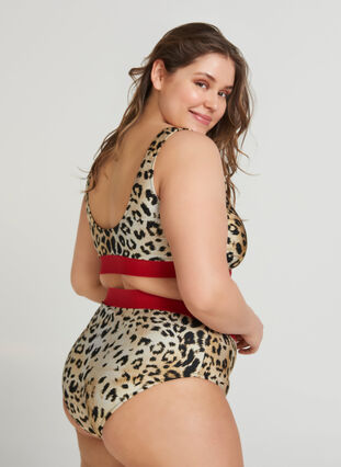 Bikini Oberteil, Young Leopard Print, Model image number 1